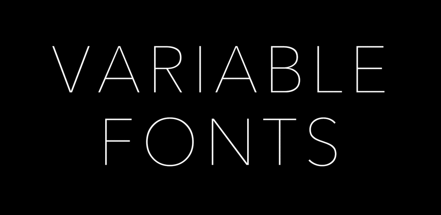 Animation of variable fonts transitioning from thick to thin weight